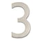 Architectural Mailboxes Brass 4 inch Floating House Number Satin Nickel 3 3582SN-3 - alternate 2